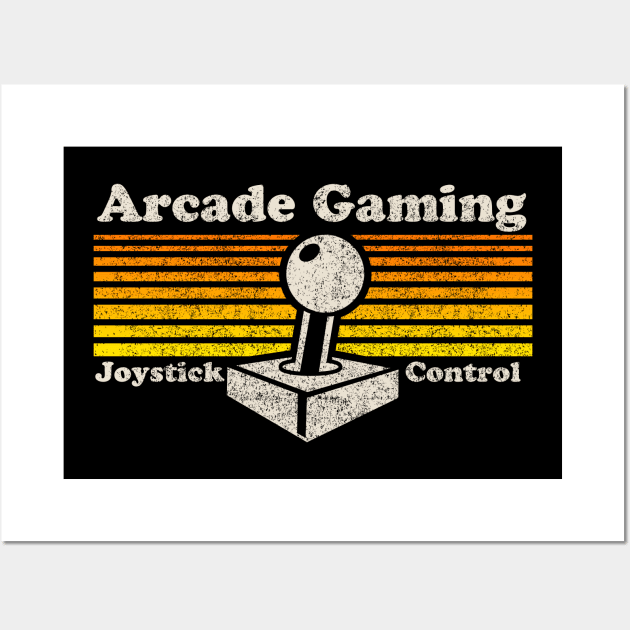 Arcade Joystick Retro Wall Art by reintdale